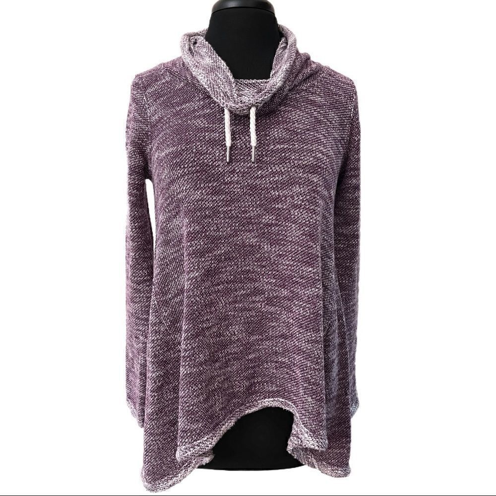 Calvin Klein Sport Purple Cowl Neck Pullover Sz S